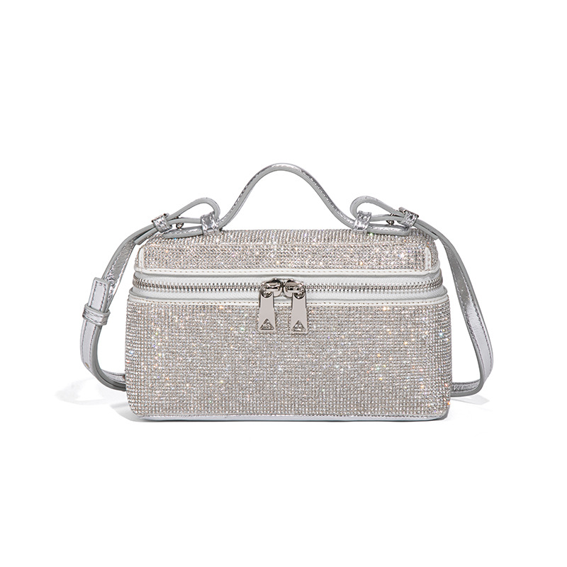 Women Vanity Bags - Luxury Rhinestone Crossbody Bag 20cm Crystal