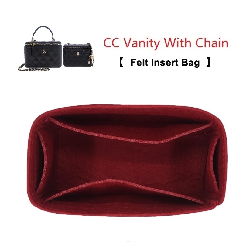 Women Vanity Bags - Felt Insert Bag Organizer for CC