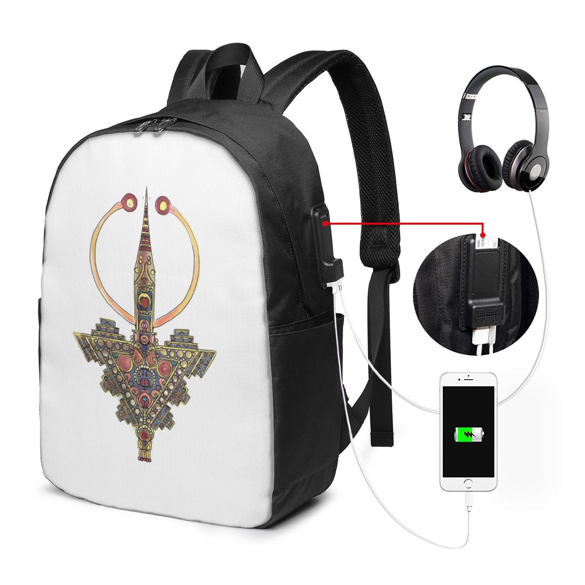 Women'S Bags Travel - Kabyle Jewelry Amazigh MoroccoBackpack Travel Notebook