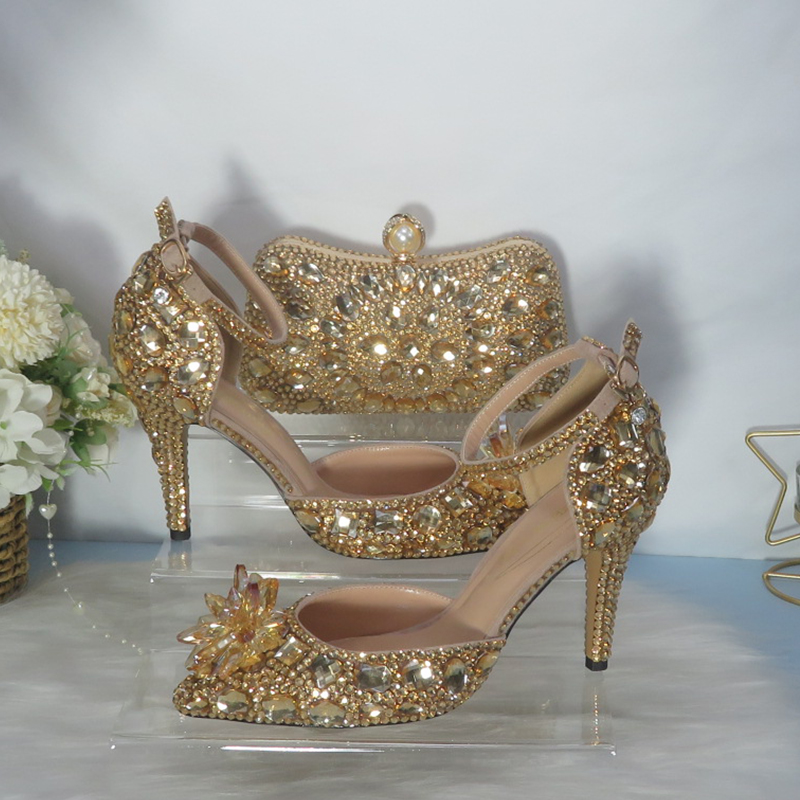 2021New  Golden crystal Bridal - огляд і ціна Women Bags For Party