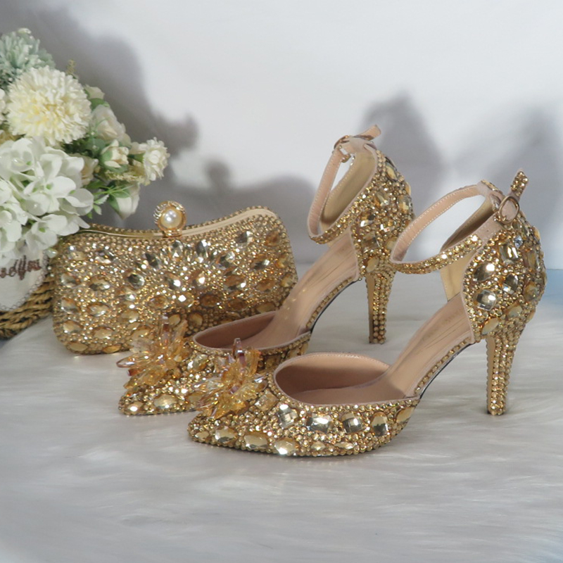 2021New  Golden crystal Bridal - огляд і ціна Women Bags For Party