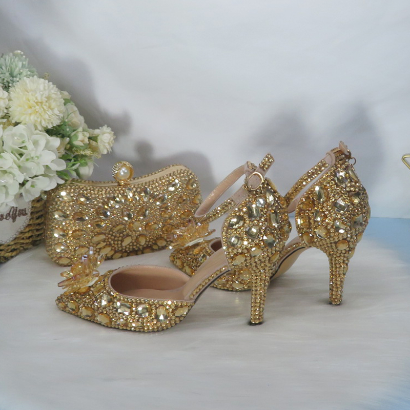 2021New  Golden crystal Bridal - огляд і ціна Women Bags For Party