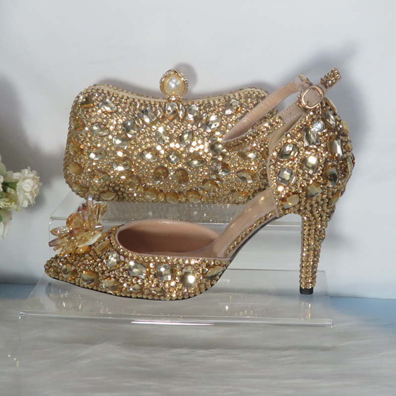 2021New  Golden crystal Bridal - огляд і ціна Women Bags For Party