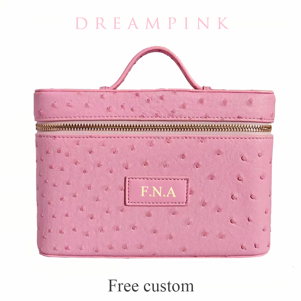 Luxury Ostrich Mock Women Make - огляд і ціна Women Vanity Bags