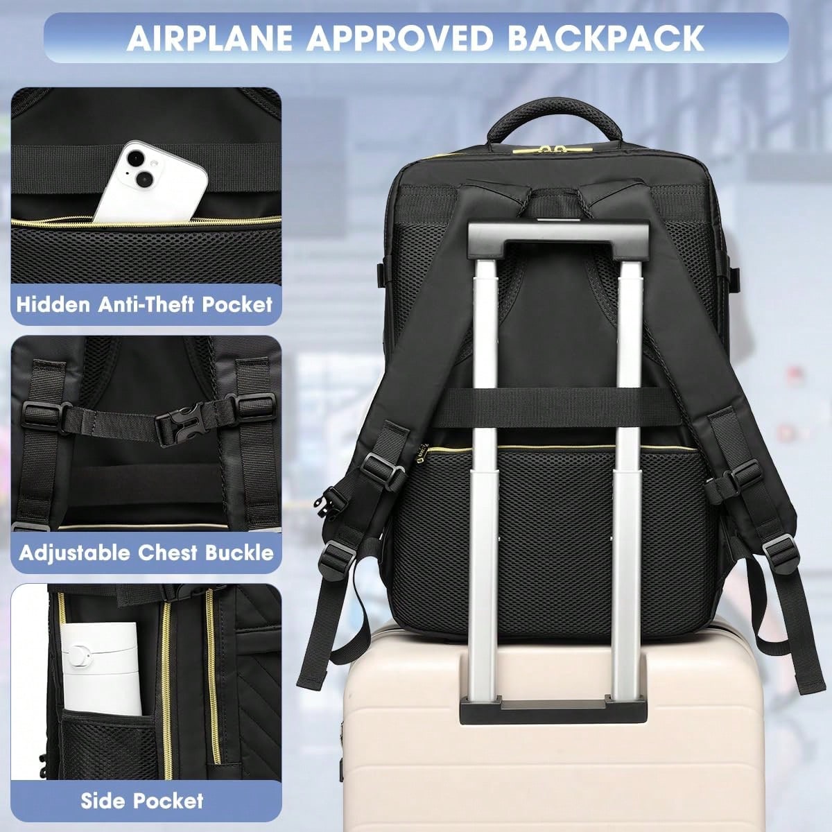 Large Carry On Travel Backpack - огляд і ціна Women Bags Waterproof