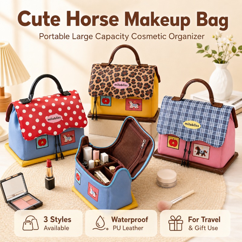 Cute Horse Makeup Bag Waterpro - огляд і ціна Women Vanity Bags