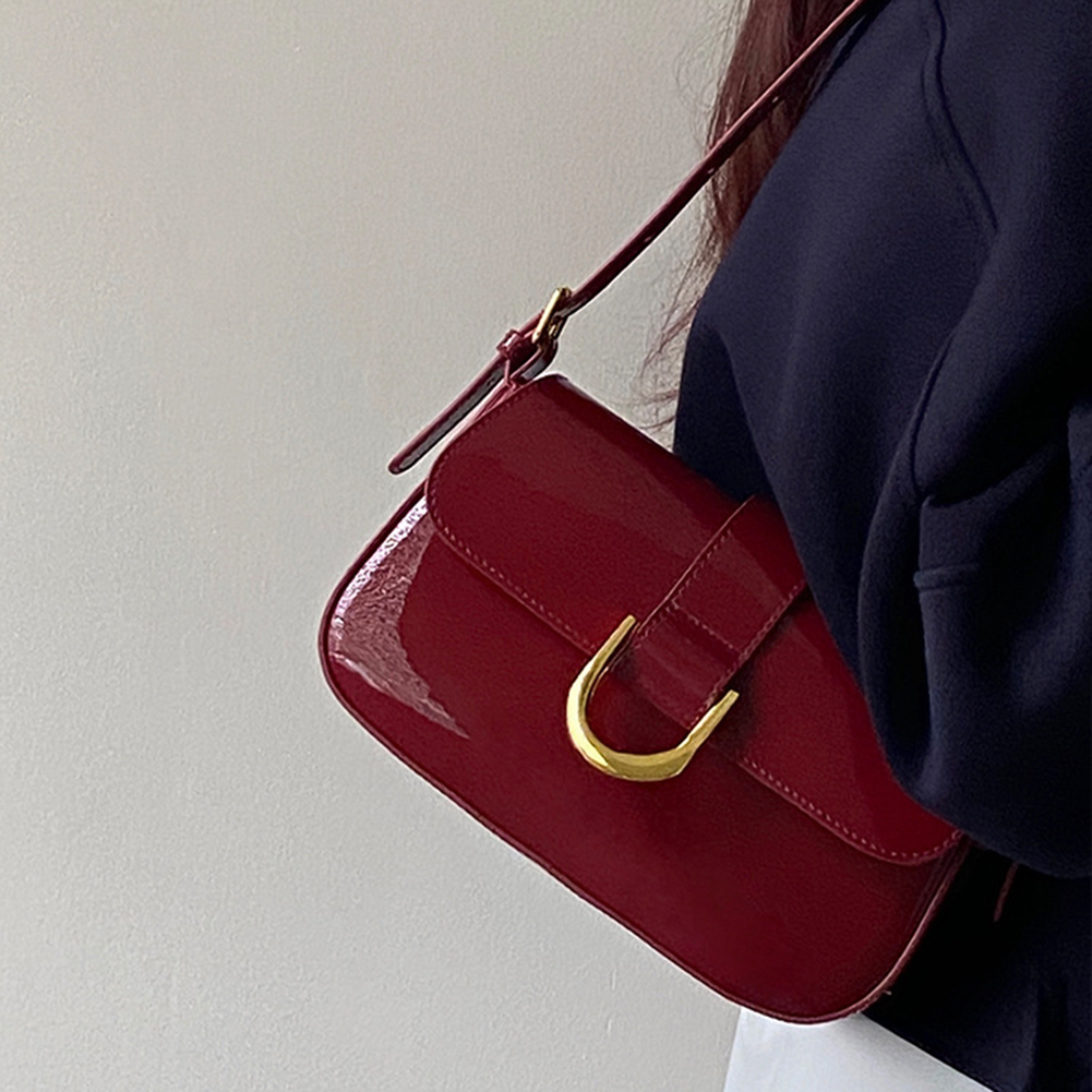 Retro Patent Leather Shoulder  - огляд і ціна Women Bags Zara