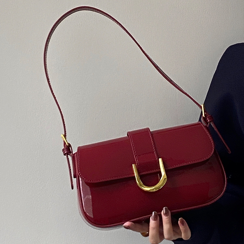 Retro Patent Leather Shoulder  - огляд і ціна Women Bags Zara