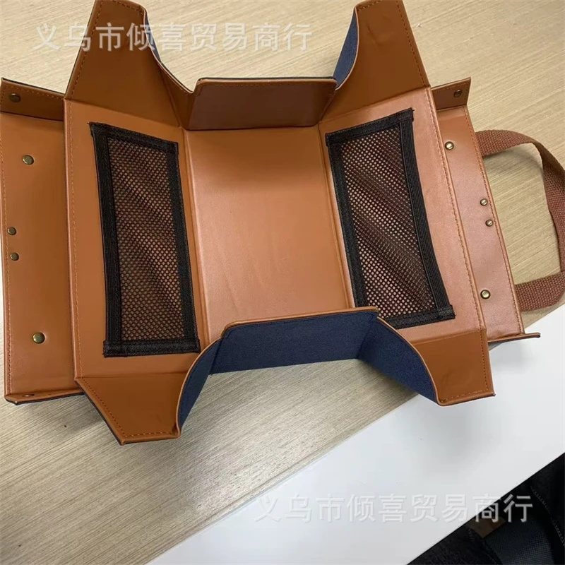 Leather Magnetic Makeup Tote B - огляд і ціна Women Vanity Bags