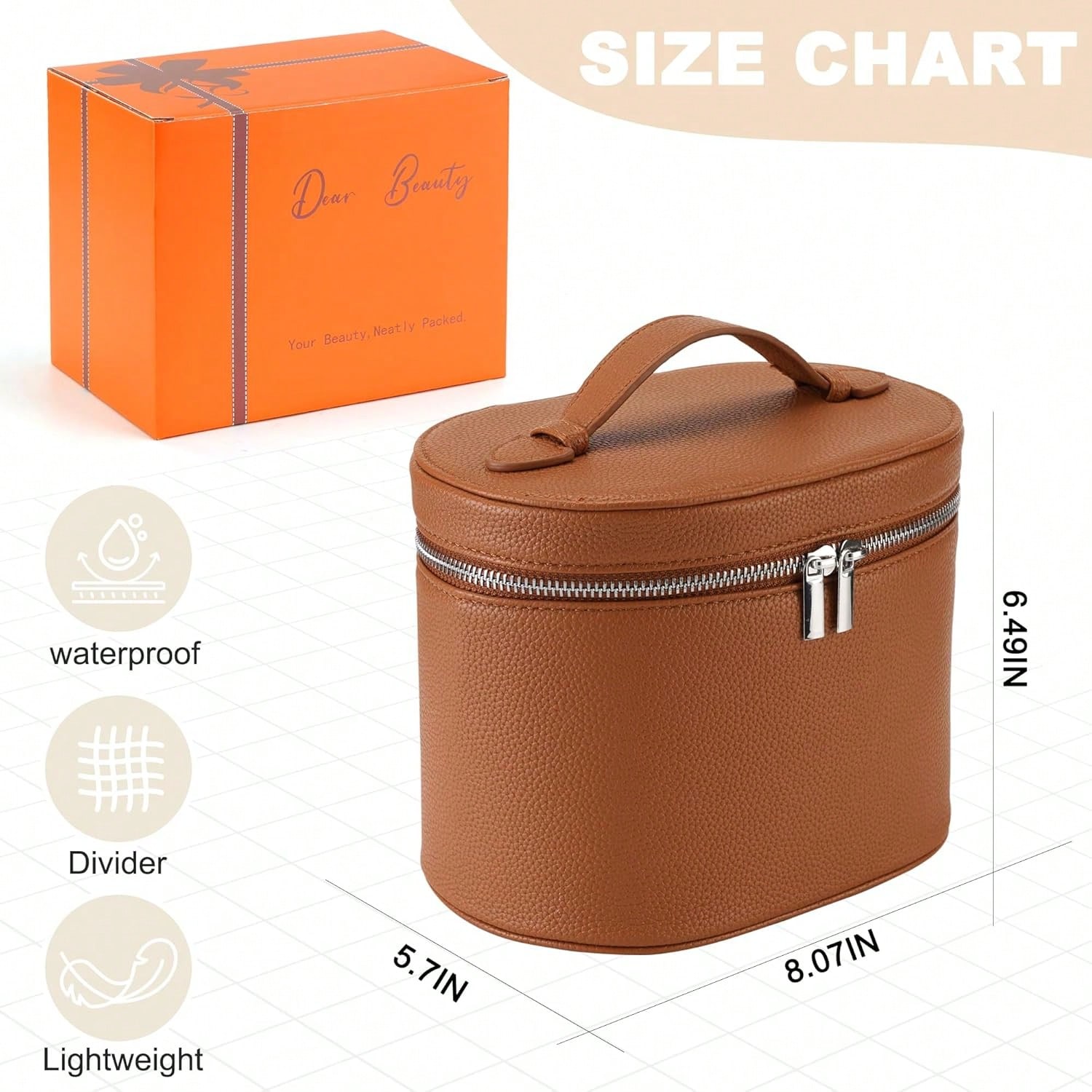 Travel Makeup Bag with Removab - огляд і ціна Women Vanity Bags