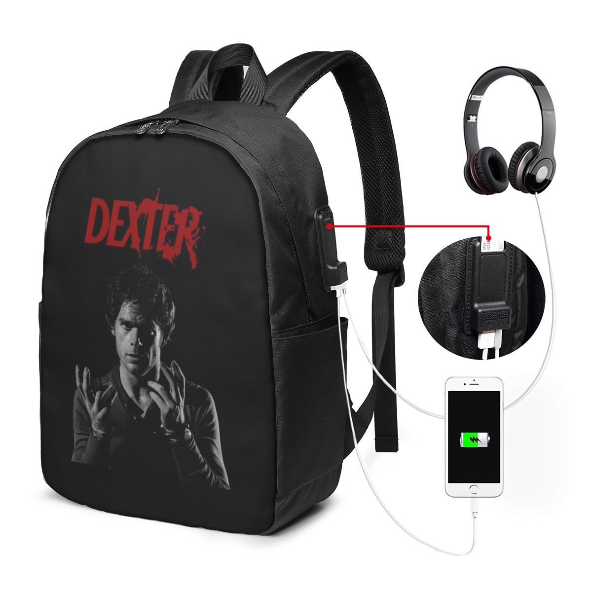 Movie Dexter Morgan Backpack T - огляд і ціна Women Bags Laptop