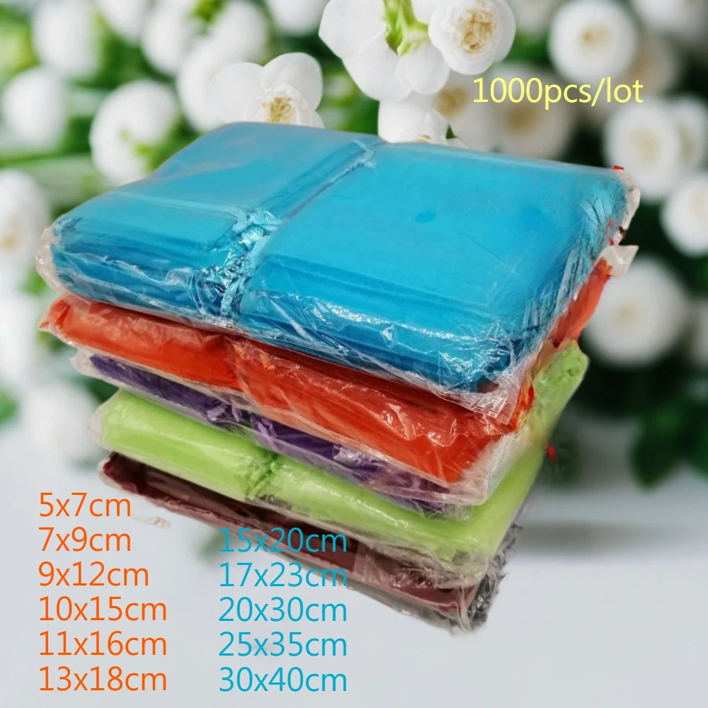 11 Sizes 1000pcs Organza Gift  - огляд і ціна Women Bags For Eid