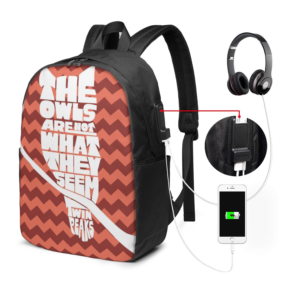 Twin Peaks Red Room Backpack T - огляд і ціна Women Bags Laptop