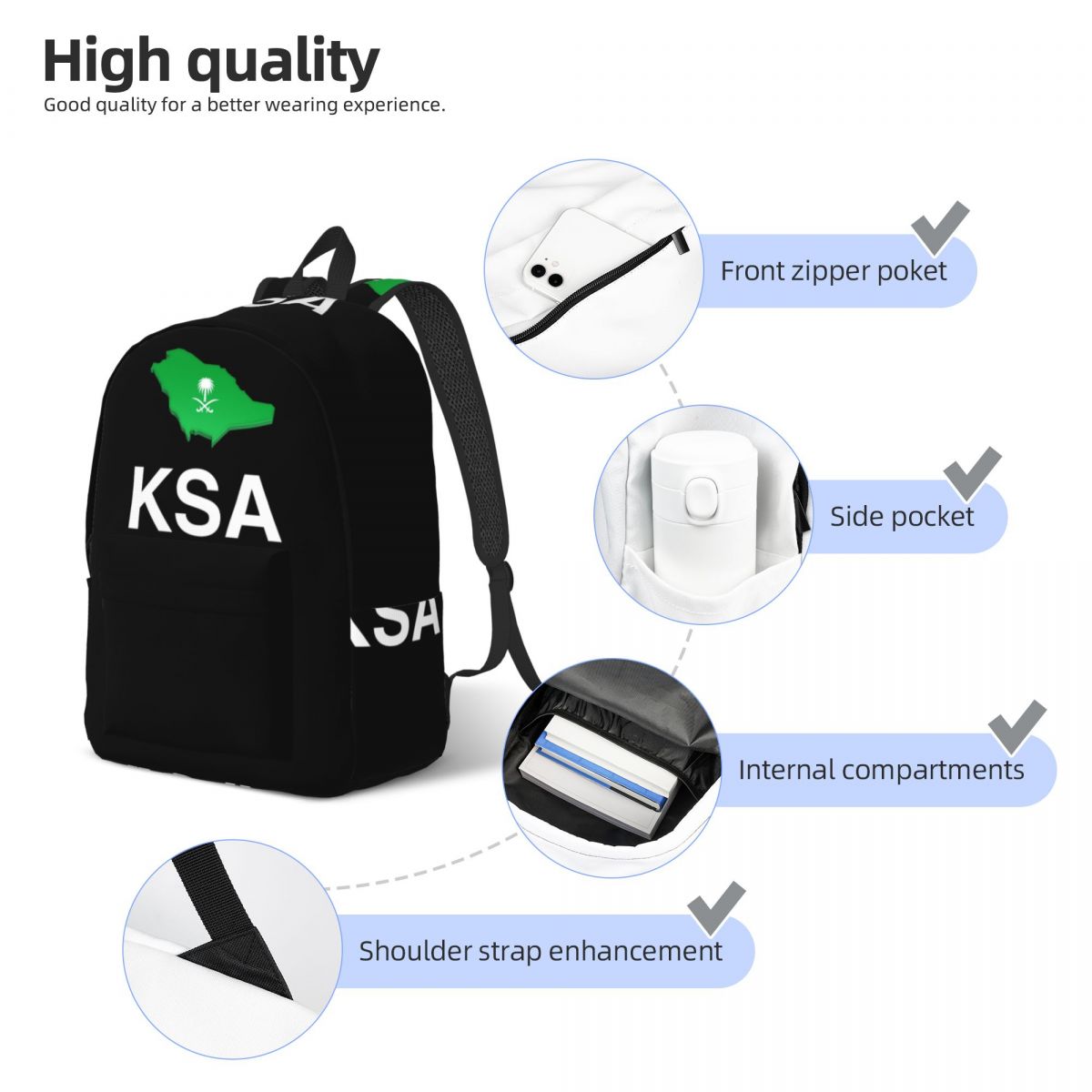 Made In Saudi Arabia Flag And  - огляд і ціна Women Bags Ksa