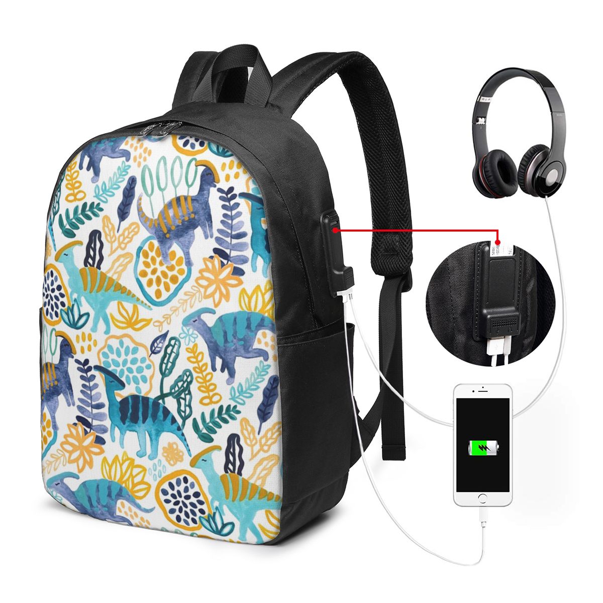 Gouache Parasaurolophuses Back - огляд і ціна Women'S Bag