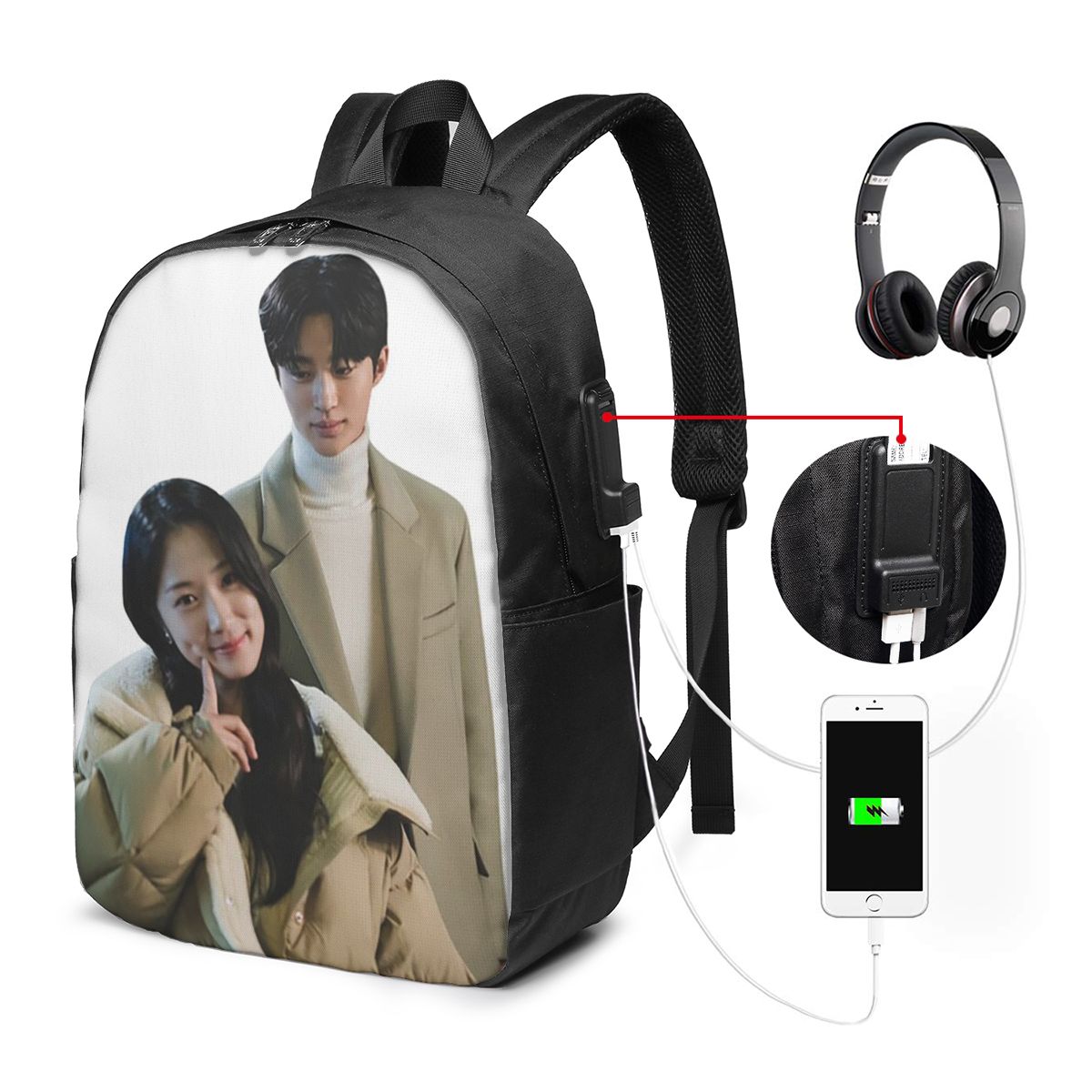 Lovely Runner Kdrama Fanart Ba - огляд і ціна Women Bags Laptop