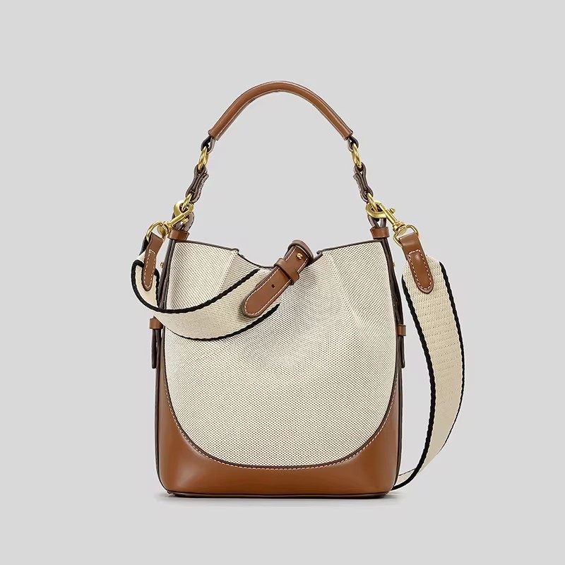 Fashion Panelled Canvas Bucket - огляд і ціна Women Bags Zara