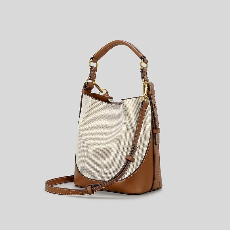 Fashion Panelled Canvas Bucket - огляд і ціна Women Bags Zara