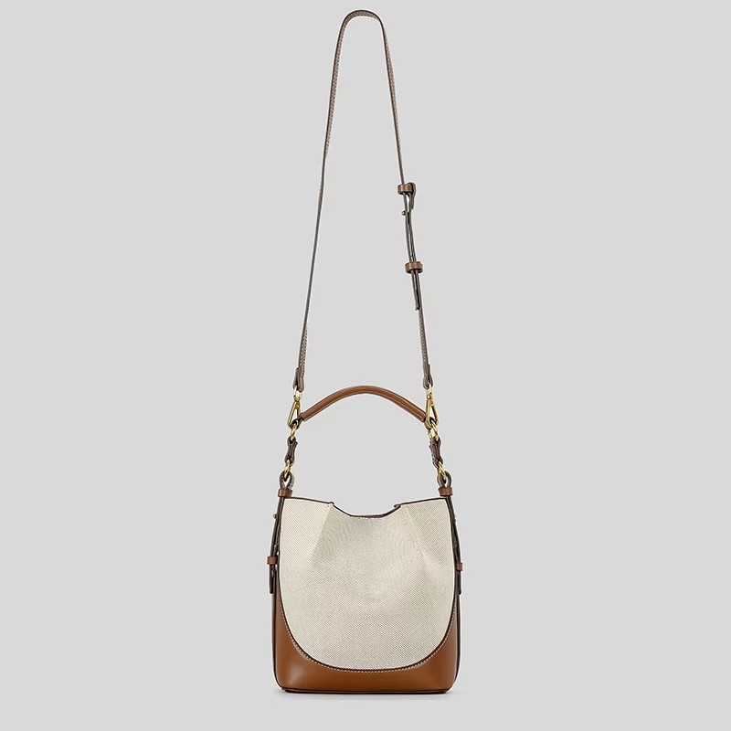 Fashion Panelled Canvas Bucket - огляд і ціна Women Bags Zara
