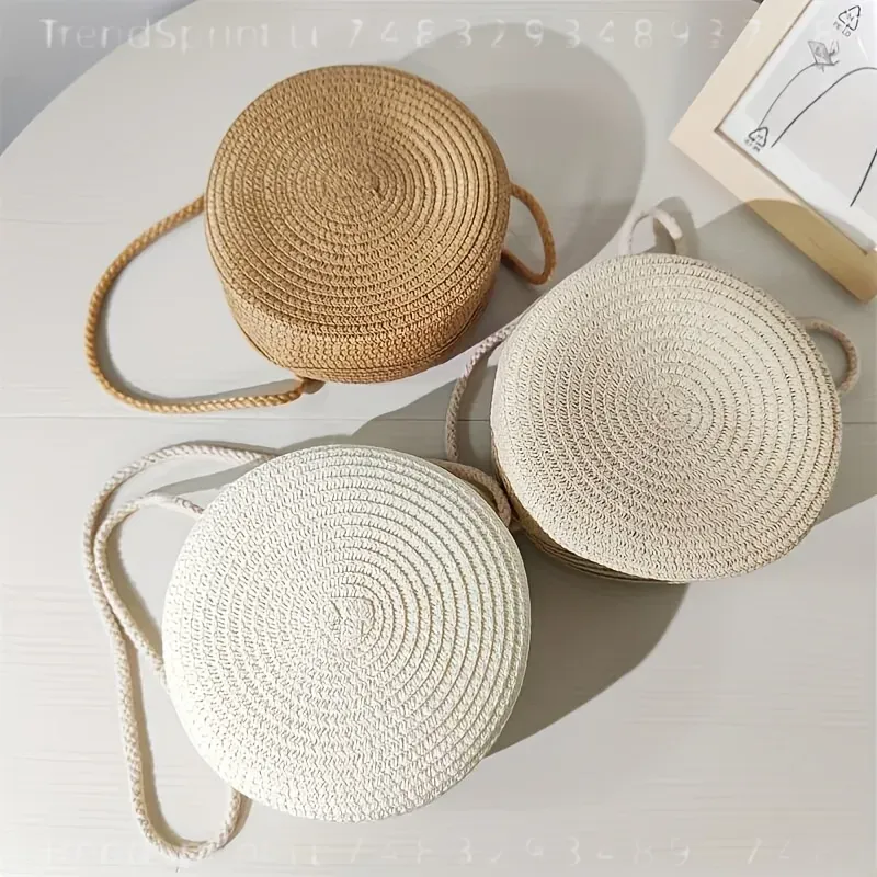 Round Woven Rattan Crossbody B - огляд і ціна Women Bags Handmade